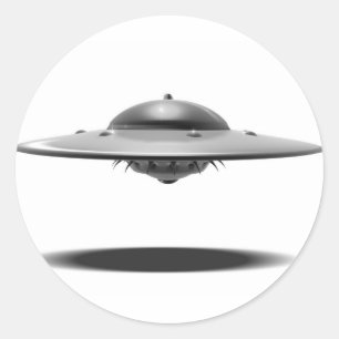 UFO Salamander Ronde Sticker