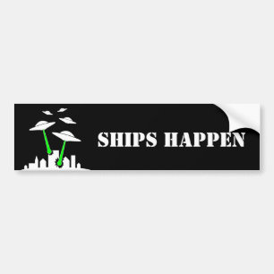 UFO-schepen Bumpersticker