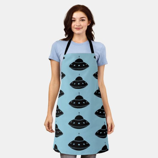 UFO Sci Fi Vliegende Schotel Schort (Gedragen)