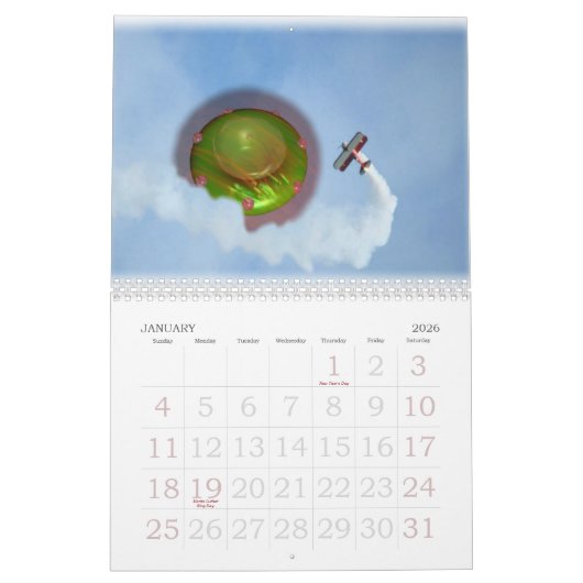 UFO-show over Los Gatos Kalender (Jan 2026)