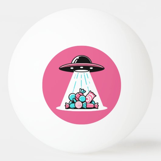 UFO-Snoep Pingpongballen (Voorkant)