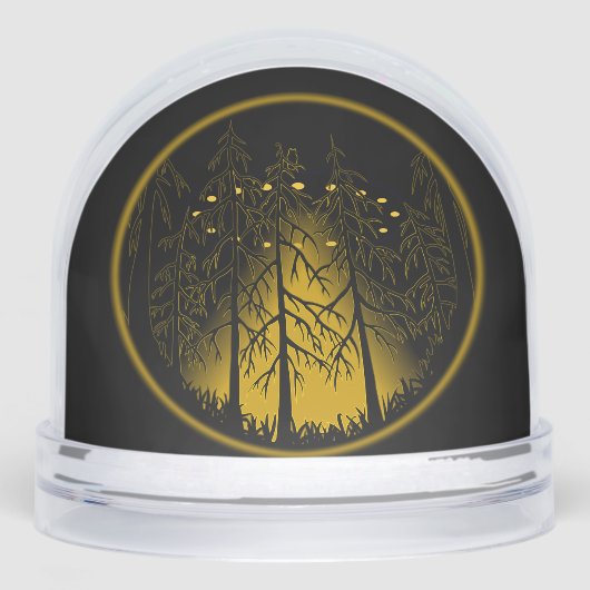 UFO Snow Globes Custom UFO w. Owl Snow Globes (Avant)