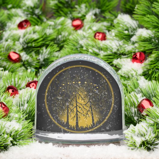 UFO Snow Globes Custom UFO w. Owl Snow Globes Sneeuwbol (Kerstmis)