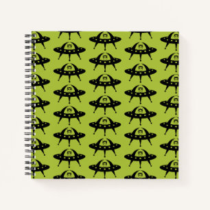 UFO Space Alien Sci Fi Flying Saucer Notitieboek