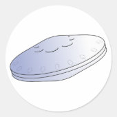 UFO-Stickers Ronde Sticker (Voorkant)