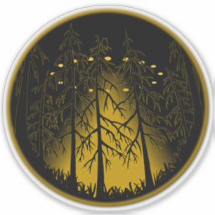 UFO-Stickers voor UFO met open Stickers
