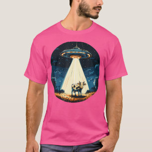 UFO straalt een Koe uit voor Alien Adventures for T-shirt