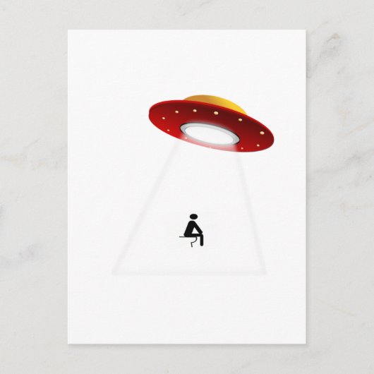 UFO Toilet Briefkaart (Voorkant)