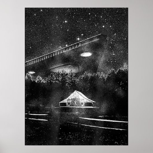 UFO TRB Triangle Spacecraft Alien Mannen vrouwen Poster (Voorkant)