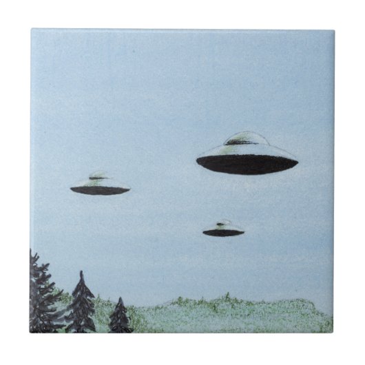 UFO Trio Tegeltje (Voorkant)