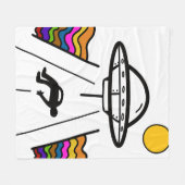 UFO UAP buitenaardse ontvoering Fleece Deken (Voorkant (Horizontaal))