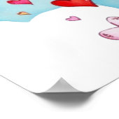 UFO van de liefde - Heart Shower Poster (Hoek)