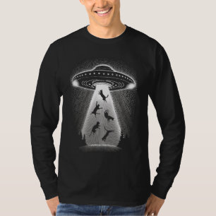 UFO vangt keukens de enige intelligente aarde T-shirt