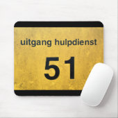 ufo veiligheidsuitgang muismat (Met muis)
