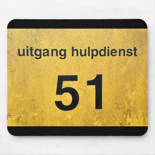 ufo veiligheidsuitgang muismat (Voorkant)