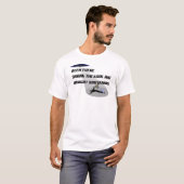 UFO-vermindering op witte T T-shirt (Voorkant volledig)