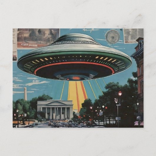 UFO via DC Briefkaart (Voorkant)
