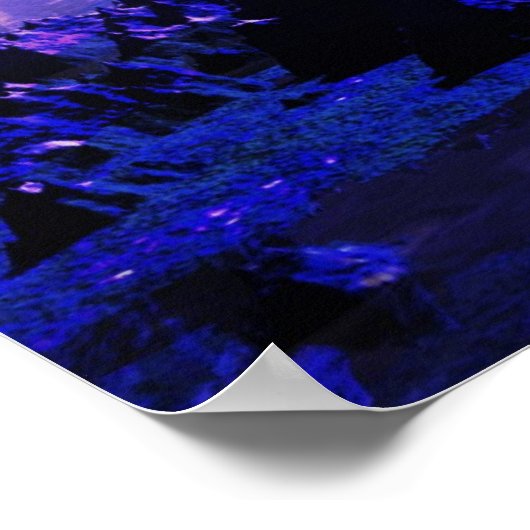 UFO-vliegobject in de ruimte Poster (Hoek)