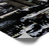 UFO-vliegobject in de ruimte Poster (Hoek)