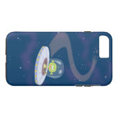 UFO-vluchten door de ruimte Case-Mate iPhone Case (Achterkant (Horizontaal))