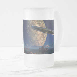 UFO-vreemde wereld - SciFi-landschap Matglas Bierpul