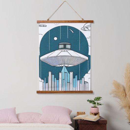 Ufo Wall Tapestry Hangend Wandkleed (Slaapkamer)
