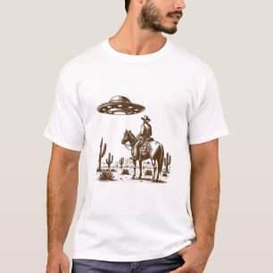 UFO Westerne cowboy T-shirt