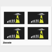 UFOevolutie Rechthoekige Sticker (Vel)