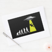 UFOevolutie Rechthoekige Sticker (Envelop)