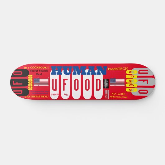 UFOOD 7 3/4" Skateboard Deck (Horz)