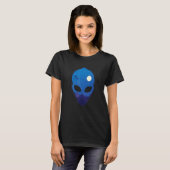 Ufos at Night in Alien Head T-shirt (Voorkant volledig)