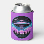 UFO's buitenaardse invasie esthetisch Blikjeskoeler (Blikje Voorkant)