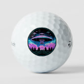 UFO's buitenaardse invasie esthetisch Golfballen (Voorkant)