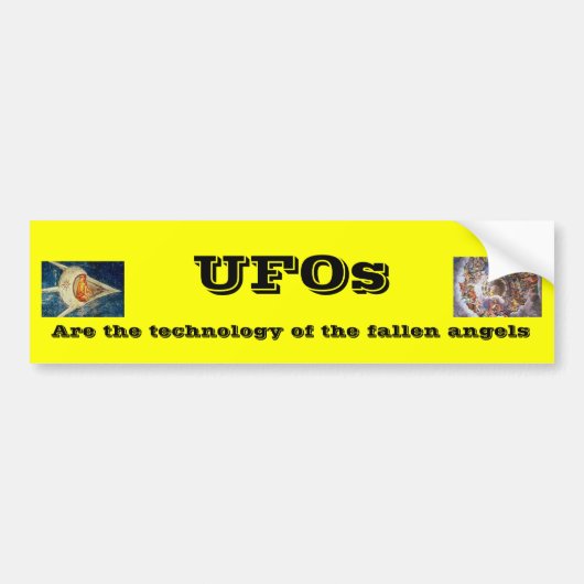 UFO's Bumpersticker (Voorkant)