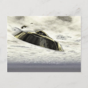 UFO's in vliegend Briefkaart
