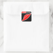 UFO's rots! Ronde Sticker (Tas)
