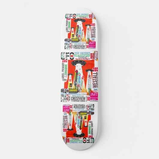UFOS ZIJN ECHTE skateboard (Voorkant)