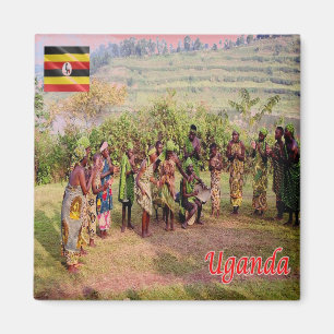 UG003 UGANDA, Batwa, Afrika, Fridge Magneet