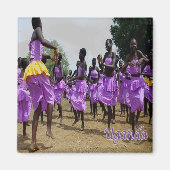 UG004 UGANDA, Culturele feestdagen, Afrika, Fridge Magneet (Voorkant)