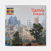 UG006 KAMPALA, Downtown, Uganda, Afrika, Fridge Magneet (Voorkant)