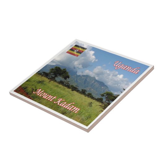 UG009 UGANDA, Mount Kadam, Afrika, Tegeltje (Zijkant)