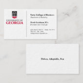 UGA-visitekaartje. Visitekaartje (Voorkant / Achterkant)