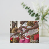 Uganda Dames Danser Reizen Briefkaart (Staand voorkant)
