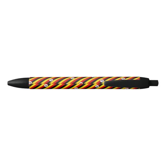 Uganda Flag balpen Zwarte Inkt Pen (Achterkant)