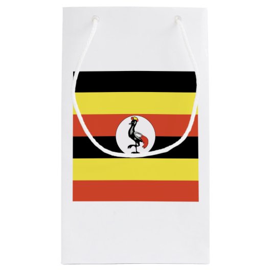 Uganda Flag Emblem Klein Cadeauzakje (Achterkant)