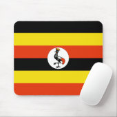 Uganda Flag Mousepad Muismat (Met muis)