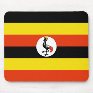 Uganda Flag Mousepad Muismat