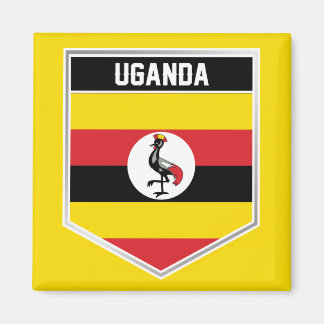 Uganda Flag Shield Magneet