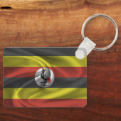 Uganda Flag Sleutelhanger (Voorkant)