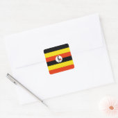Uganda Flag Sticker (Envelop)